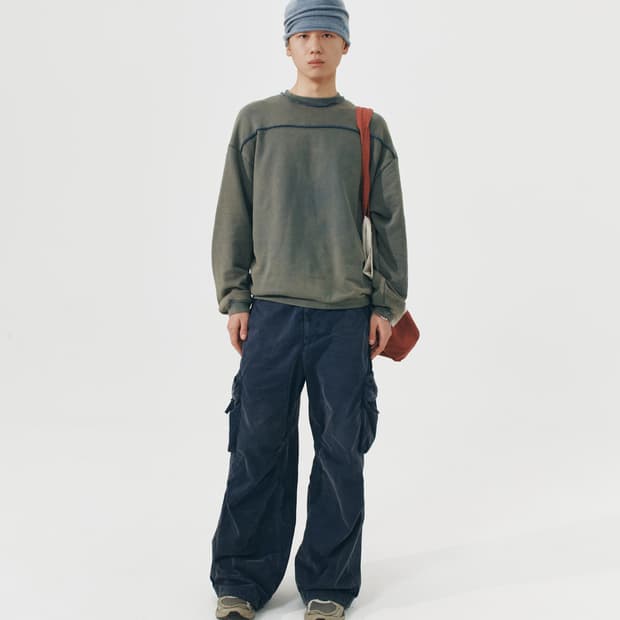 999휴머니티 Adventure Bleached Cargo Pants