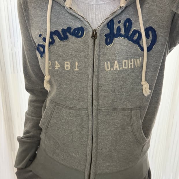 슬림핏 후아유 그레이 후드집업 m