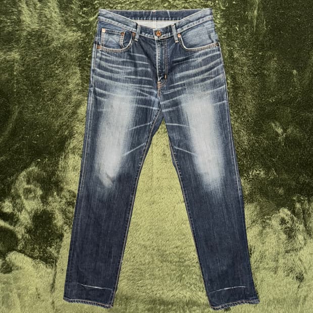 [31] EDWIN 에드윈 504 레더탭 MADE IN JAPAN 데님