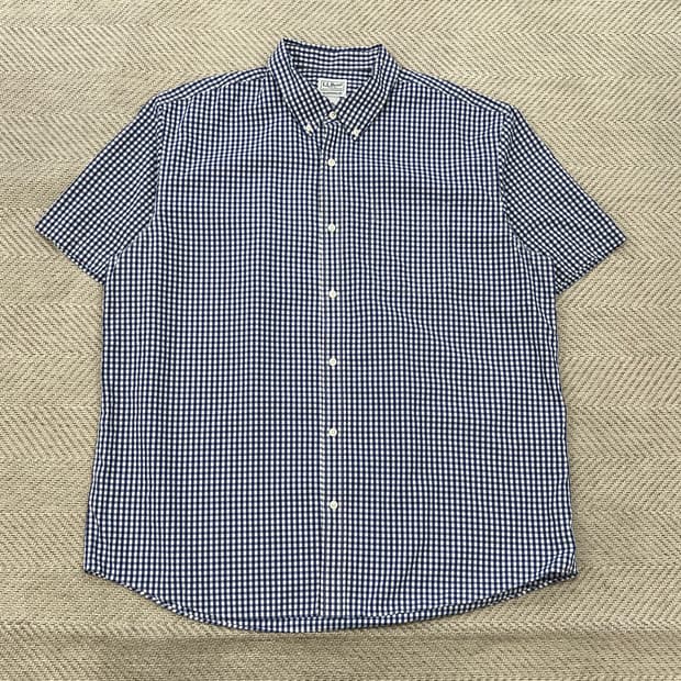 엘엘빈 체크 하프 셔츠 r3930 