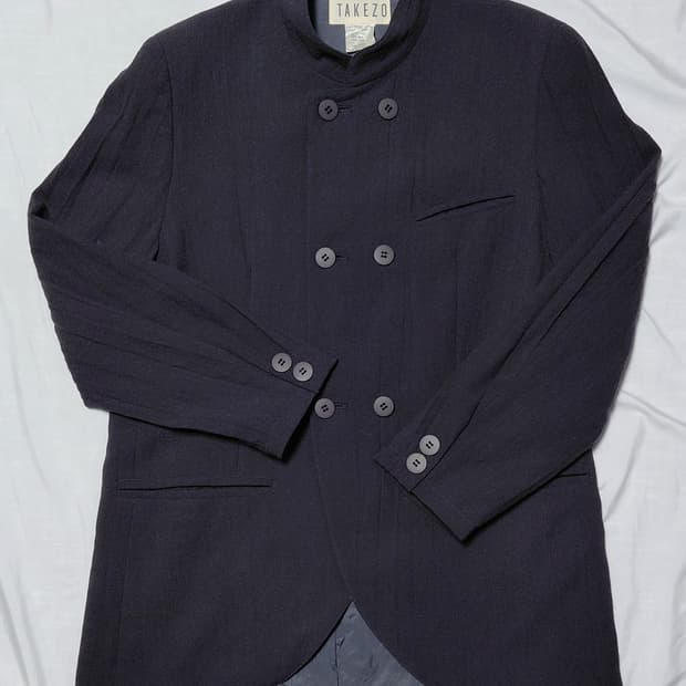 90s 타케조(TAKEZO) 아방가르드 울 100% 더블 자켓