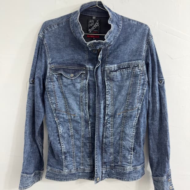 aero stretch denim jacket
