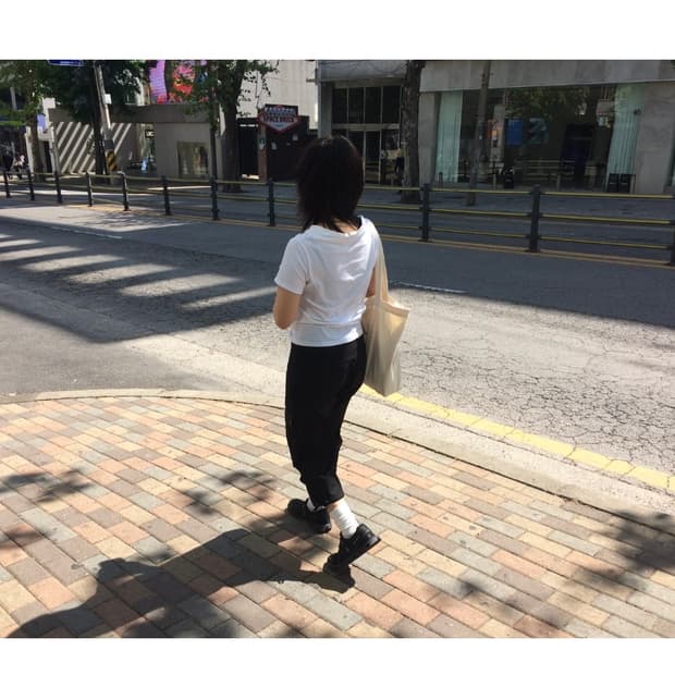 해칭룸 sly 카프리팬츠