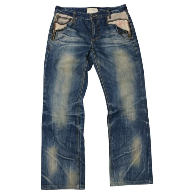 Lolita Jeans 로리타진 유니언잭 패치 디스트레스드 데님 (32)