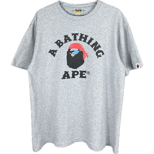 [XL] BAPE 베이프 해적 프린팅 반팔 티셔츠
