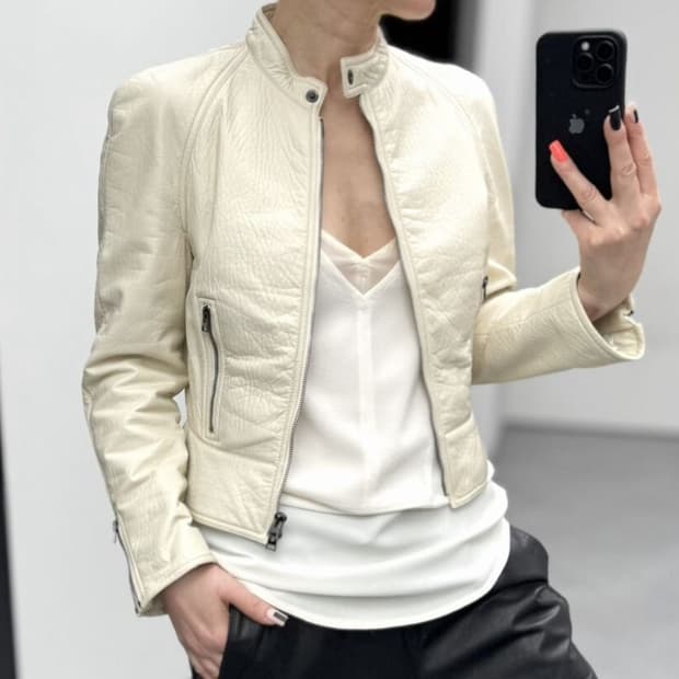 TOM FORD  톰 포드 블루종(레더-램스킨/라이닝-실크)해외발송