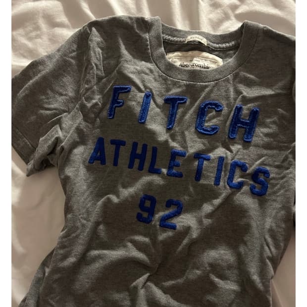 빈티지 구제 아베크롬비 Y2k 반팔티셔츠 그레이 L