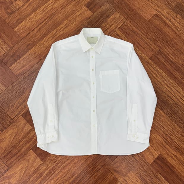 1size 포터리 컴포트 화이트 남방 셔츠