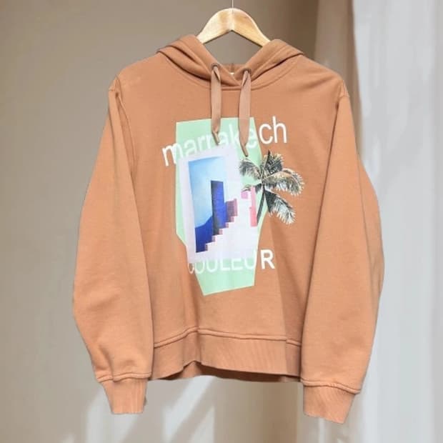 잇미샤 그래픽프린트 후드 스웻셔츠 맨투맨 후드티