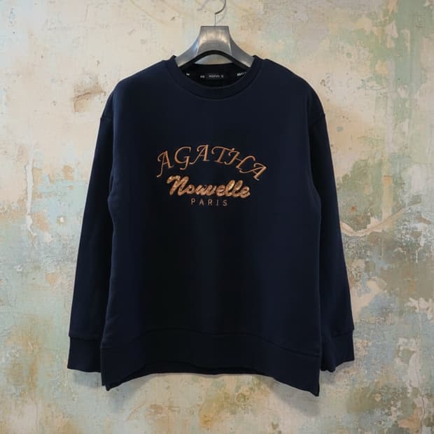 아가타 네이비 맨투맨 95 신제품