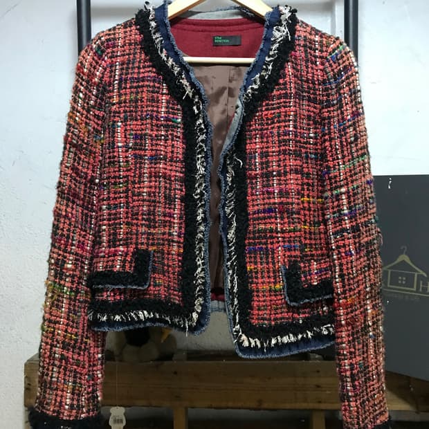 Benetton tweed jacket 