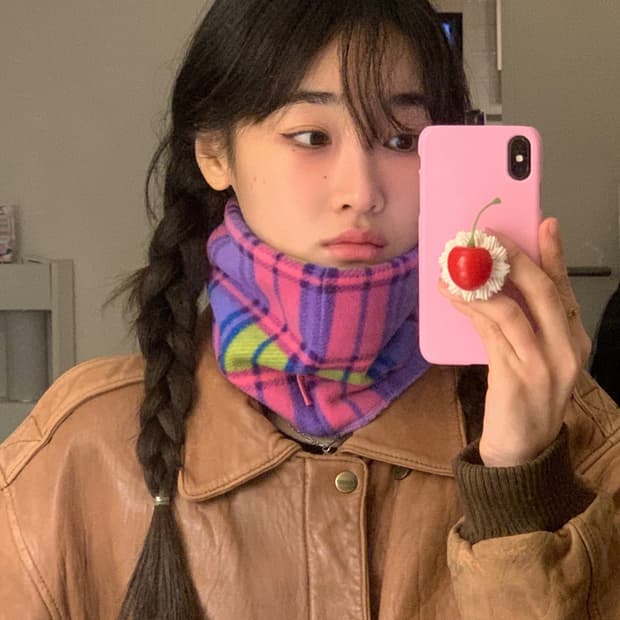 쉬이즈큐트 넥워머 퍼플