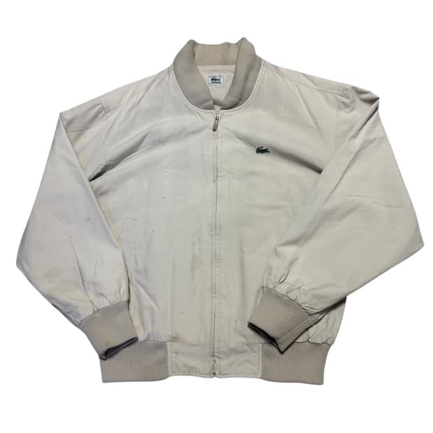 라코스테 아이보리 봄버 자켓