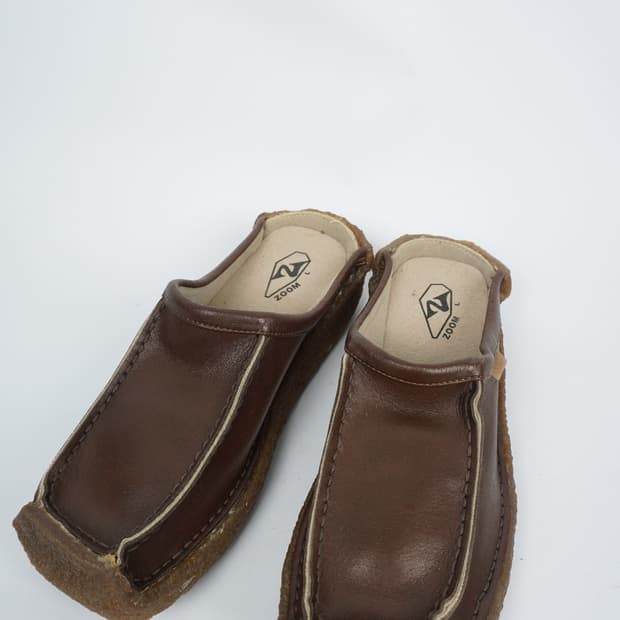 00's ZOOM genuine leather comfort mules