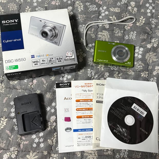 작례 o) 소니 사이버샷 dsc-w550