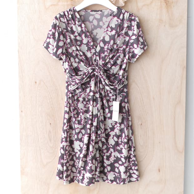pattern wrap one-piece