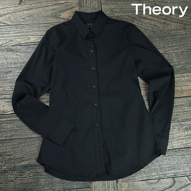 [띠어리] 슬림핏 셔츠 블랙 M19083