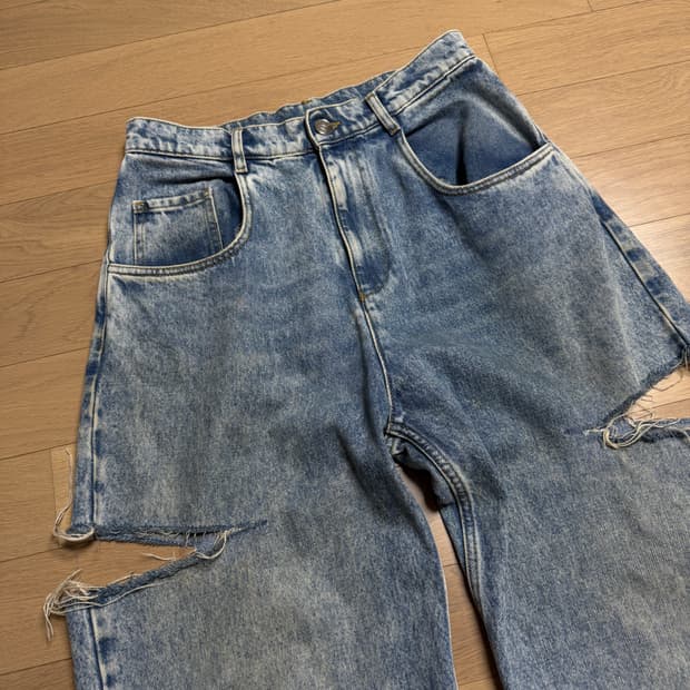 [44] 마르지엘라 컷아웃 데님 팬츠