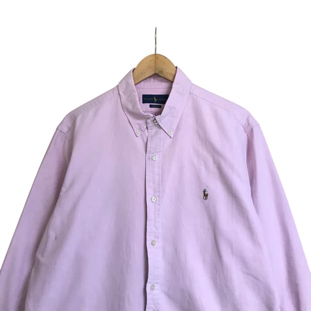 폴로 랄프로렌 큐알 단색 옥스퍼드셔츠