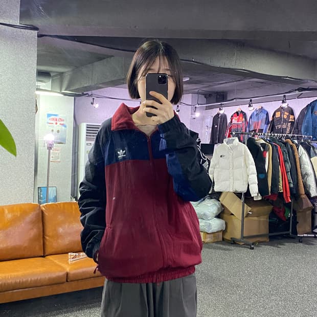 아디다스 투웨이 나일론 배색 바람막이 b3381