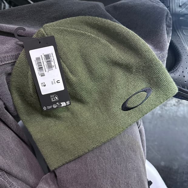 오클리 택티컬 숏 비니 카키 올리브 블랙 로고 자수 정품 밀리터리 워크