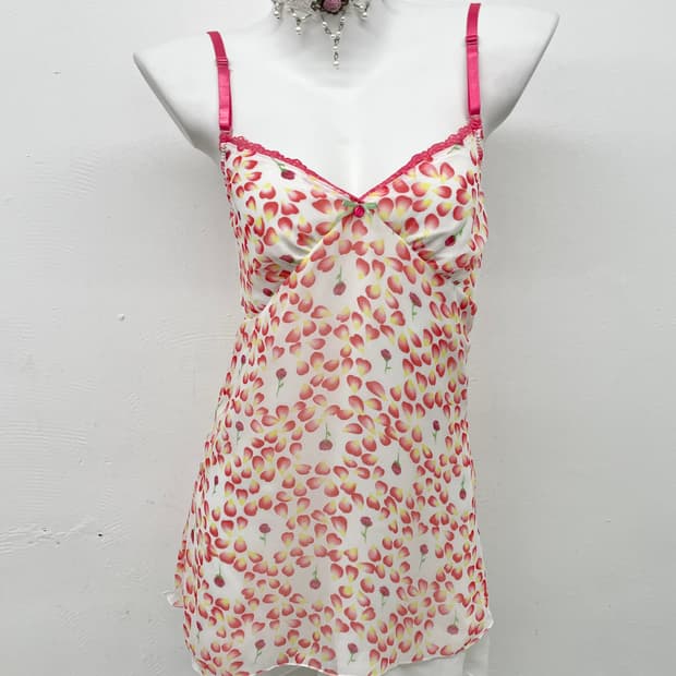 키치 플로럴 레이어드 슬립