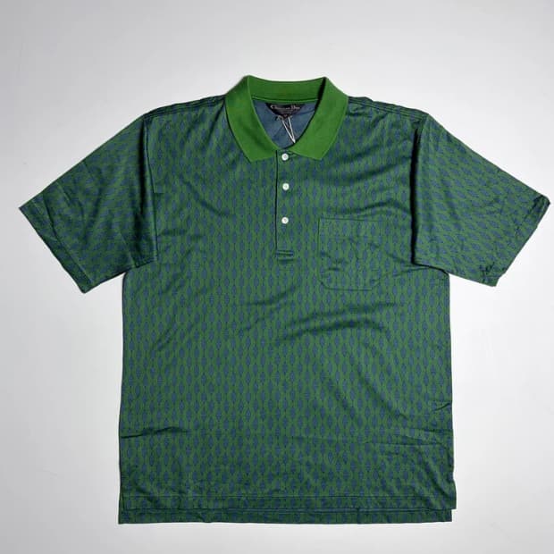 크리스찬디올 레트로 패턴 폴로 반팔 티셔츠 R1308