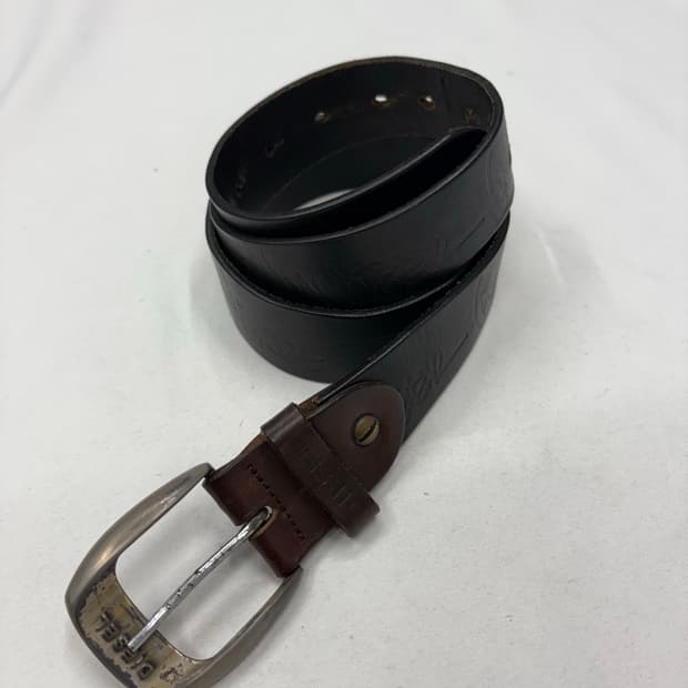 DIESEL 디젤 리얼레더 버클 벨트