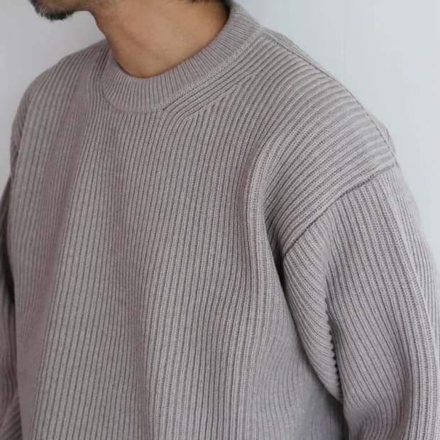 오라리 슈퍼 파인 울 립니트