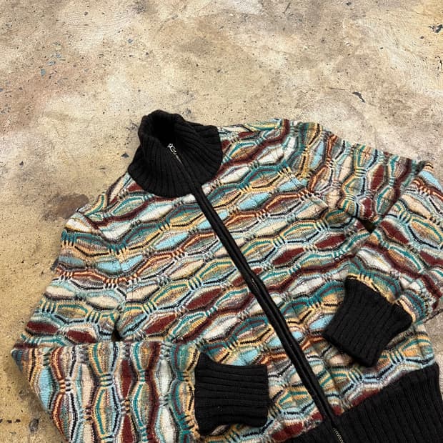 [정품/40] 미쏘니 패턴 니트 집업 b16