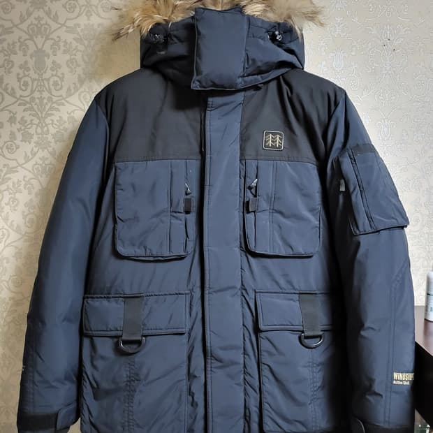 코오롱스포츠 안타티카  구스다운패딩.100