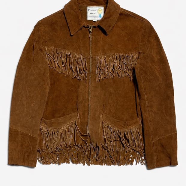 USA 60s~70s 미국빈티지 웨스턴 히피 리얼 스웨이드 프린지 자켓