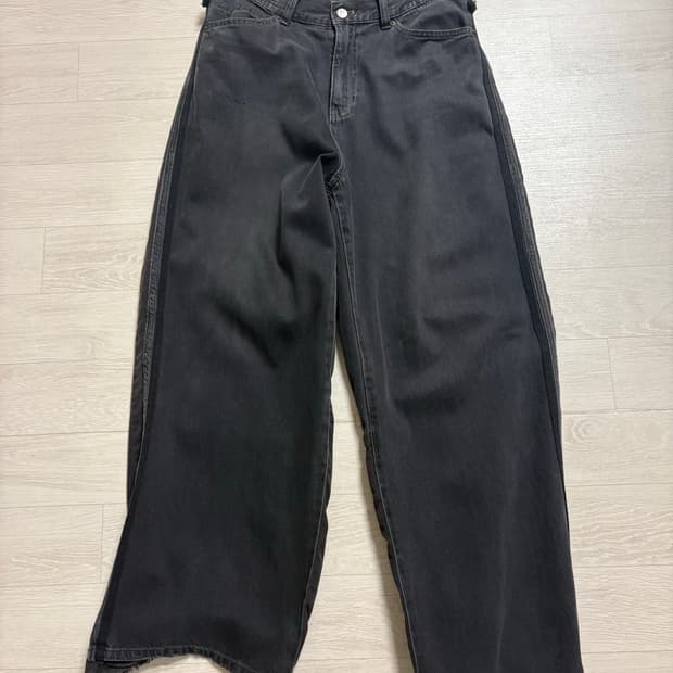 3)폴리테루 리빌드 고시마 데님 워시드블랙 002