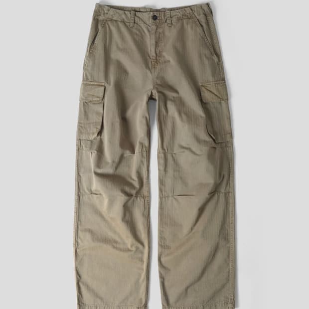 [48] 아워레가시 마운트 카고 올리브 헤링본