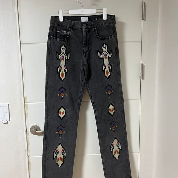 이자벨 마랑 자수 데님 