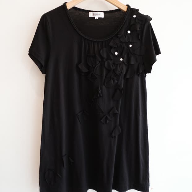 SONIA RYKIEL 소니아 리키엘 하트패치 티셔츠
