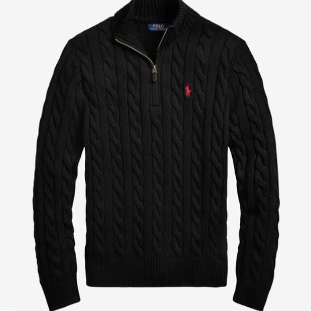 폴로 케이블 반집업 s 새제품 