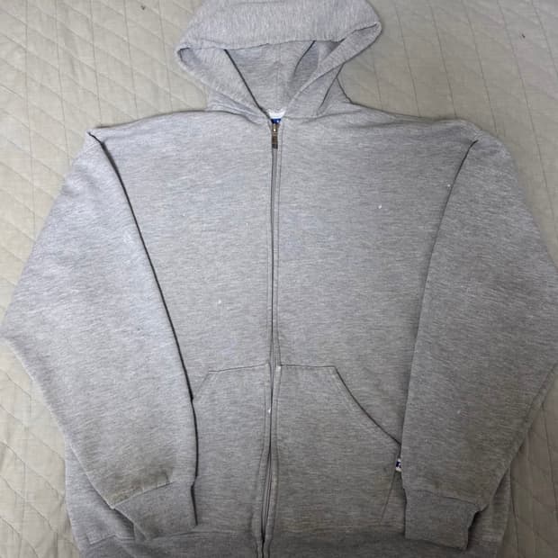 [XL] 90s 러셀 에슬레틱 후드집업 그레이