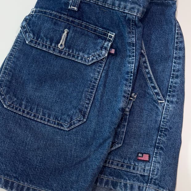 폴로랄프로렌 RL 데님 반바지 폴로진스