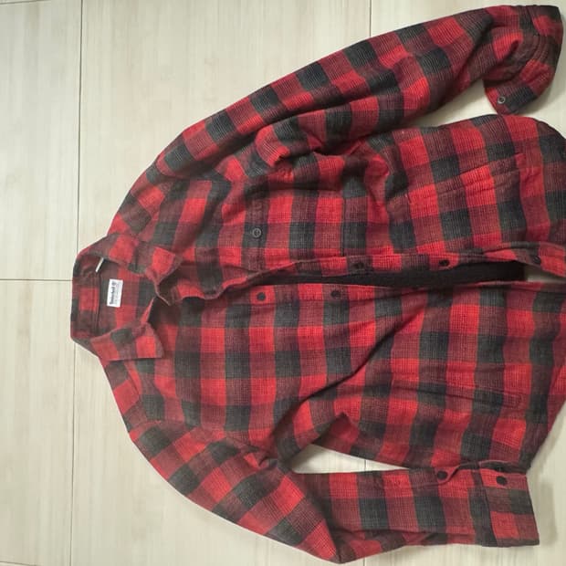 팀버렌드 timberland 양털라이닝 체크셔츠 XL