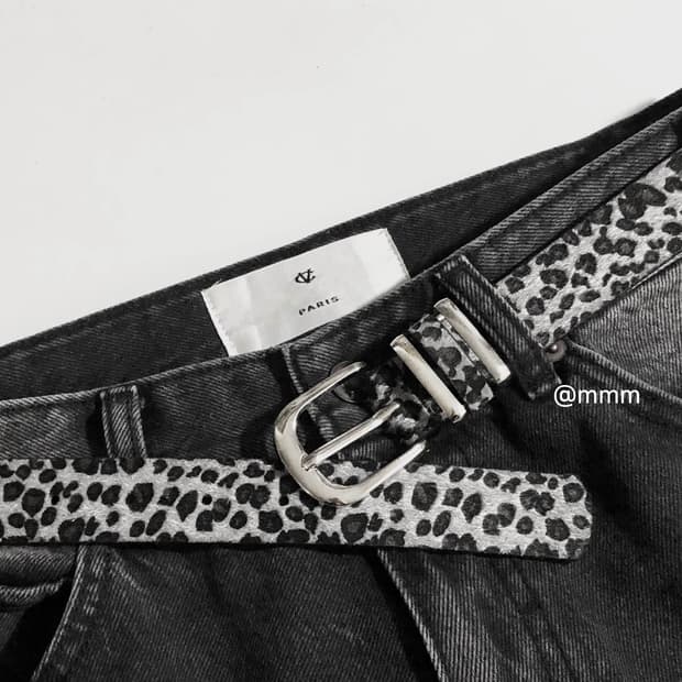 백호 레오파드 호피 송치 벨트🐆