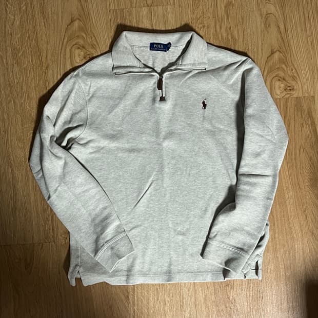 폴로 하프집업 롱슬리브 M / 반집업 니트 긴팔 베이지 랄프로렌