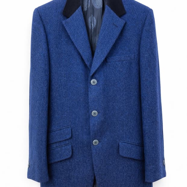 베르사체 로얄블루 울코트