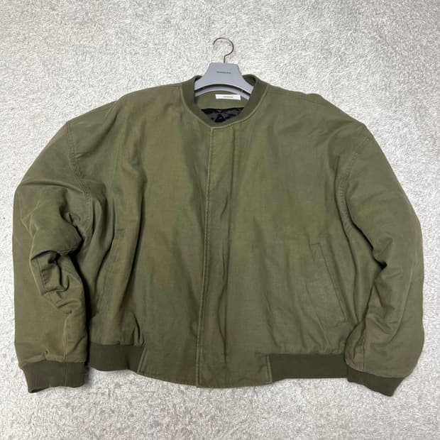 [OS] 논노드 서퍼 다이 봄버 자켓 빈티지 카키