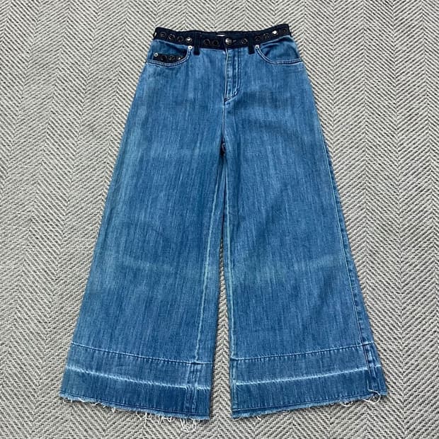 Sonia Rykiel Paris 스터드 데님 팬츠 v5224