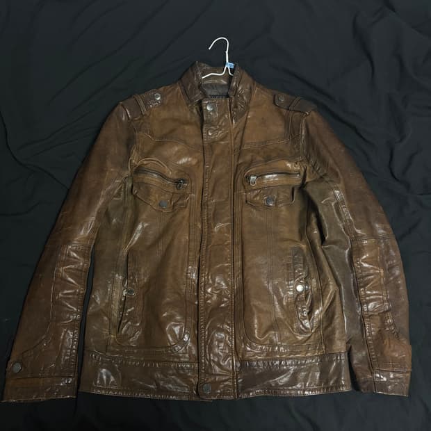 게스 가죽자켓