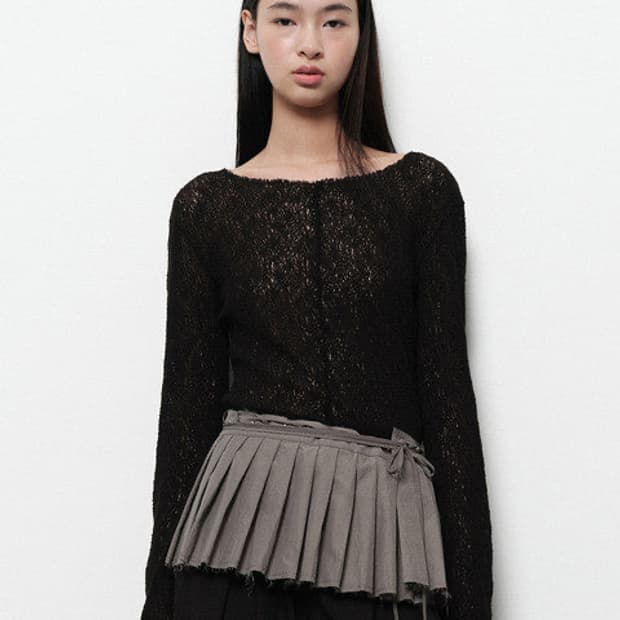 다이애그널 레이스 탑 새상품