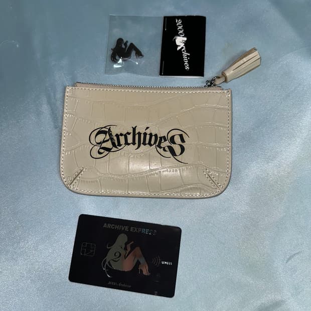 새상품) 2000아카이브 미발매 카드지갑+뱃지세트
