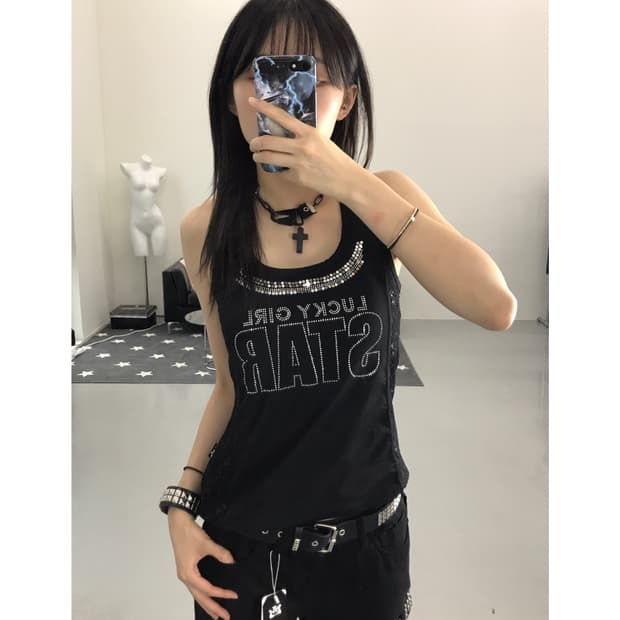 Vintage Y2k Cubic Sleeveless