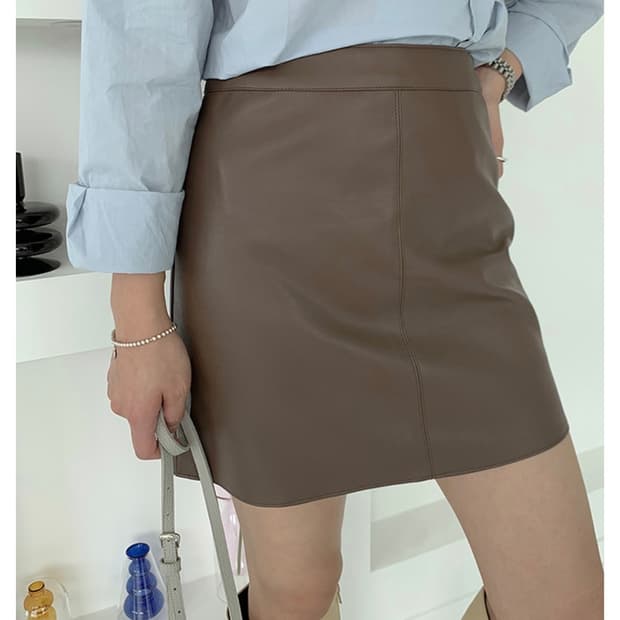 가죽 레더스커트